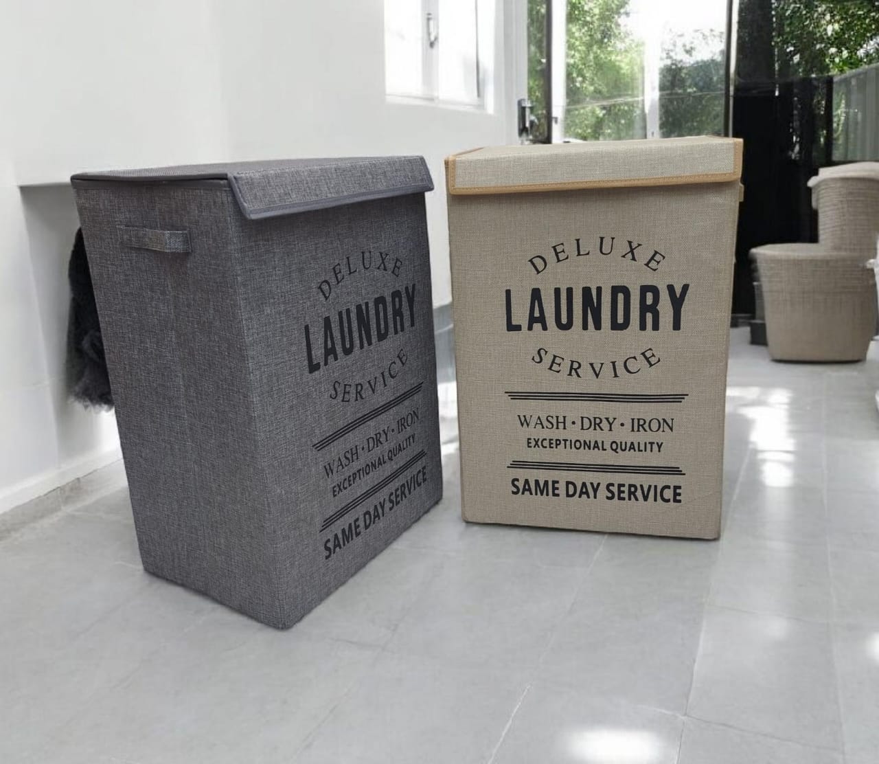 Collapsible laundry basket