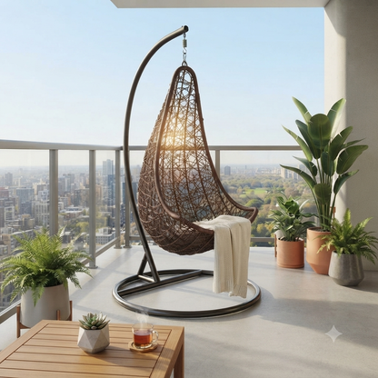Brown Hanging Hammock Swing Chair