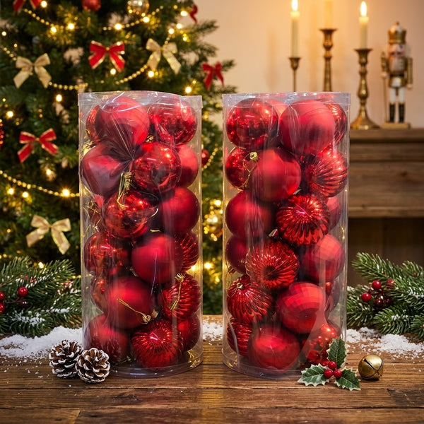 24Pc 8cm Christmas Decor Balls