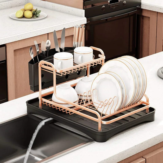Kitchen dish drying rack