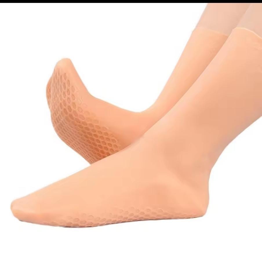 Silicone long foot moisturizing socks