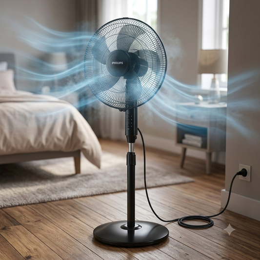 Philips Series 600 Black Pedestal Fan ACP620/01 - 26033