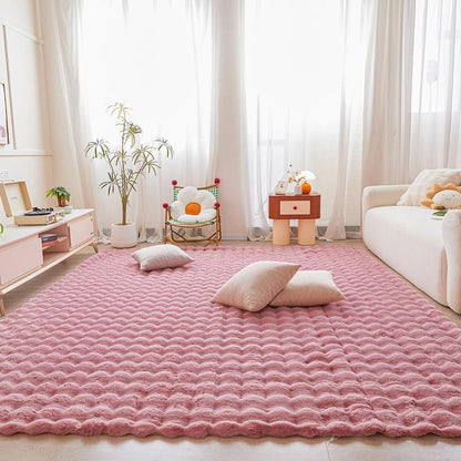 5x8 Faux Rabbit Fur Soft Area Rug