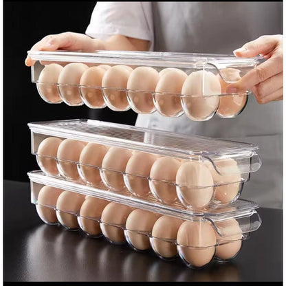 14 Slot Acrylic Stackable Egg Storage Tray