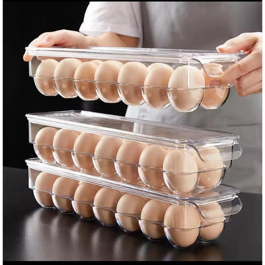 14 Slot Acrylic Stackable Egg Storage Tray