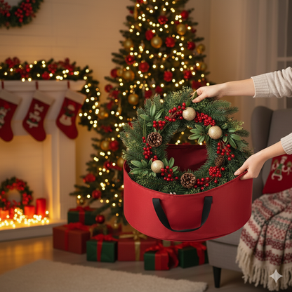 Christmas storage bags for wreath and garland