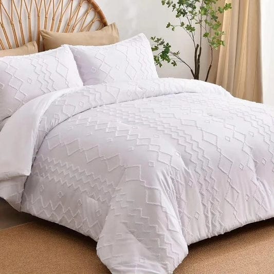 6*7 Tufted duvet cover with 2 cases BlackNov