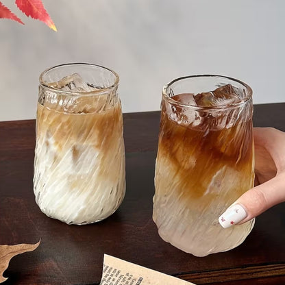 380ml Borosilicate Glass Texture Cup