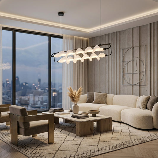 Linear Spiral LED Pendant Chandelier Light