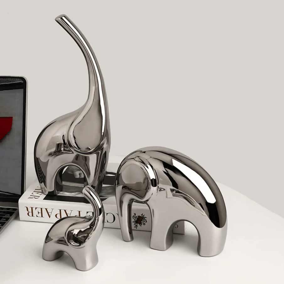 3Pcs elephant home decor set