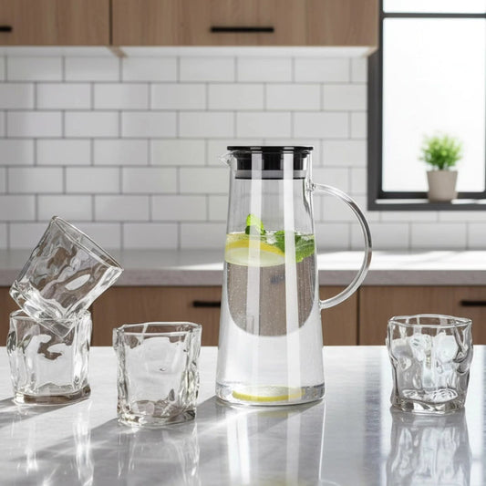 1500ml Glass Water Pitcher With Lid