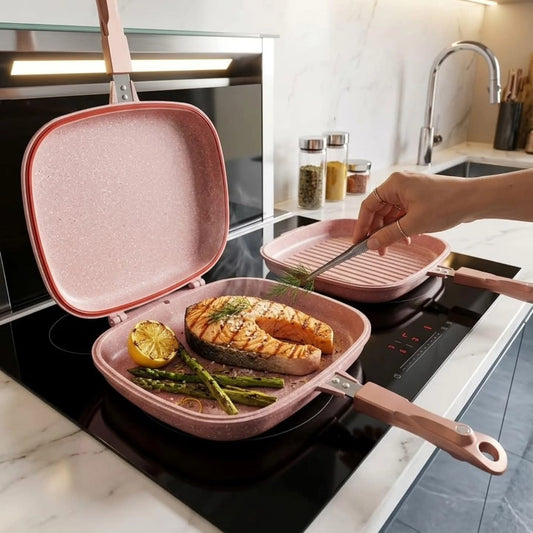 32Cm Double Sided Grill Pan
