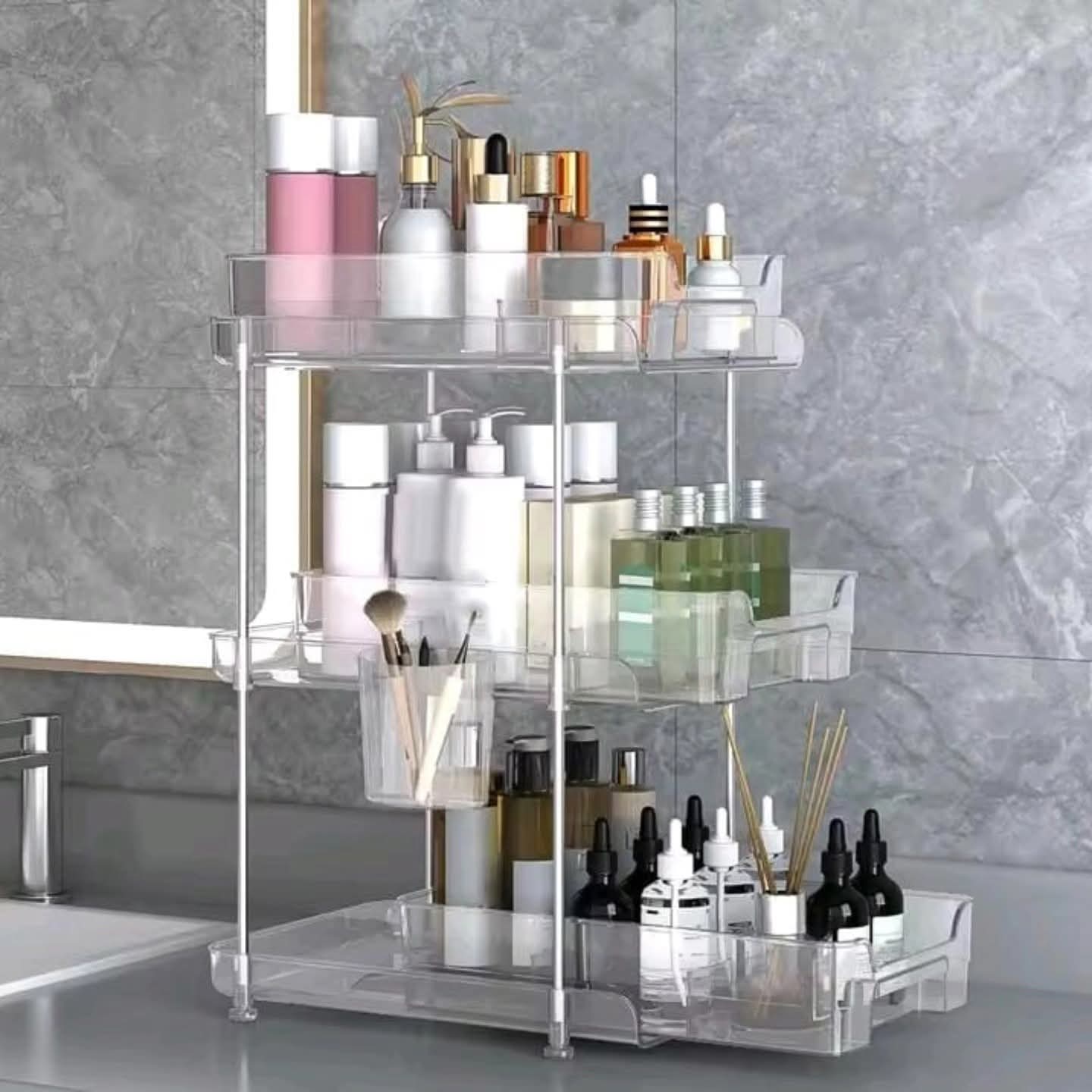 3 Layer cosmetic storage rack