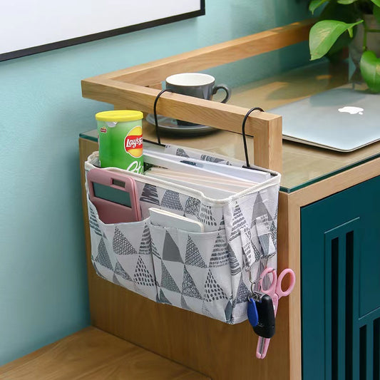 Over the cabinet door multipurpose canvas organizer