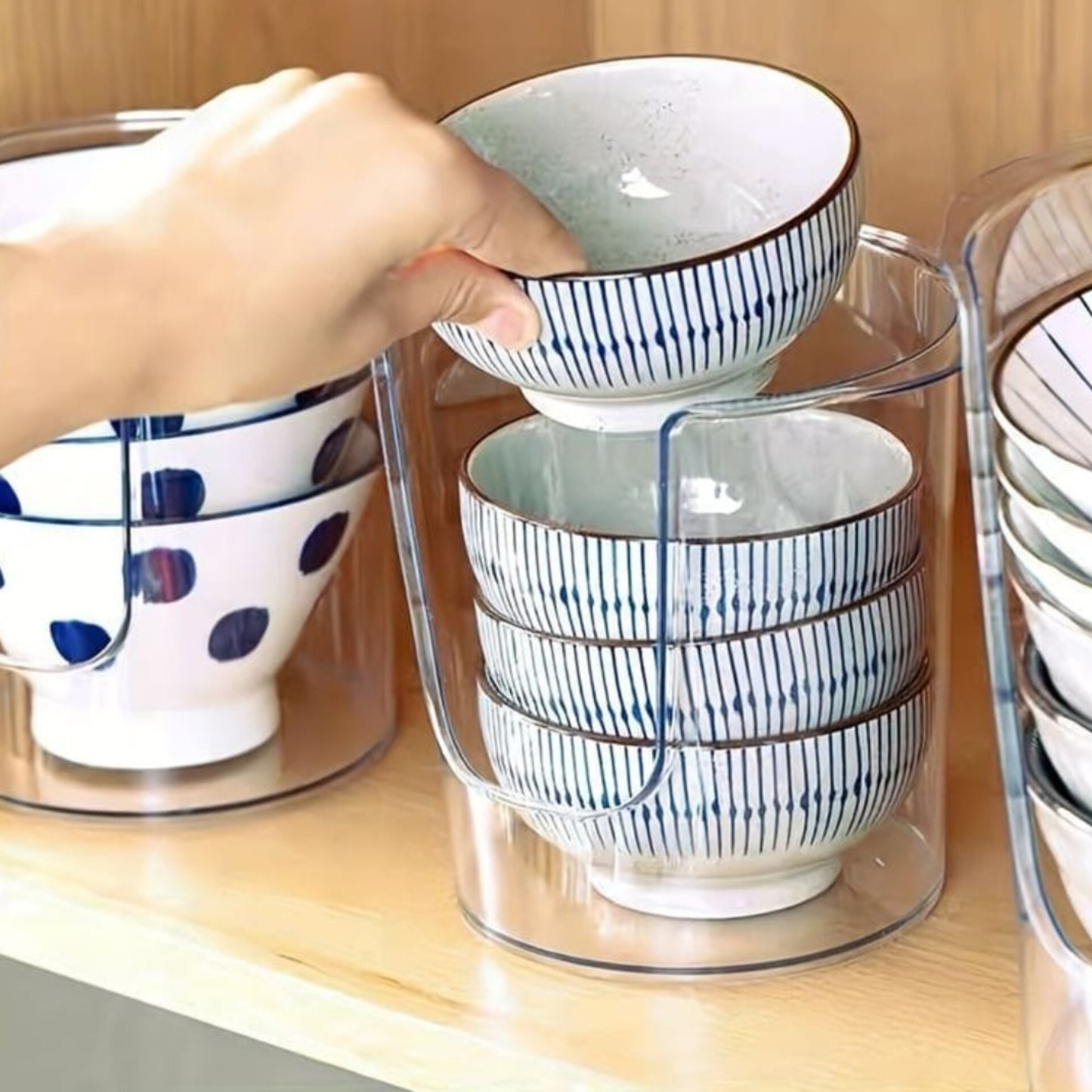 Clear Acrylic Bowl and Dish Organizer