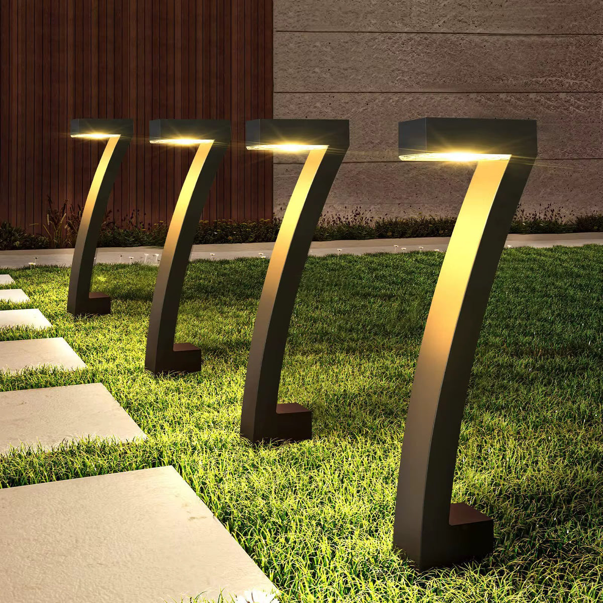 6Pc Novelty Christmas Solar Garden Pathway Lights Gha