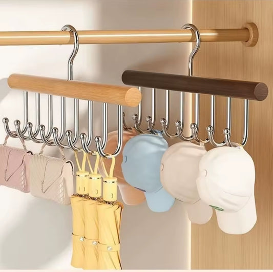8Hook wooden plank hangers