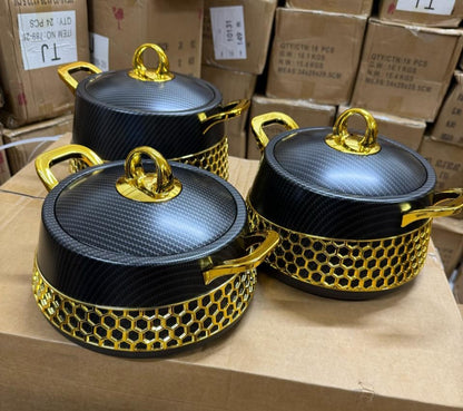 3pc Food warmers casserole hotpots