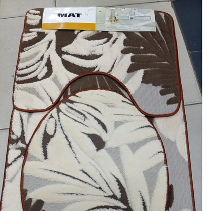 3Pcs  Toilet Mat Set