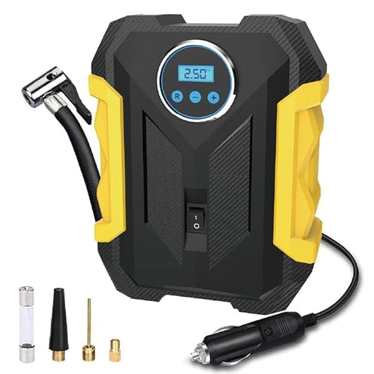 Portable car tyre inflator