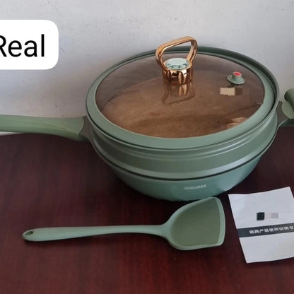 32Cm multi steaming frying pot with drainer