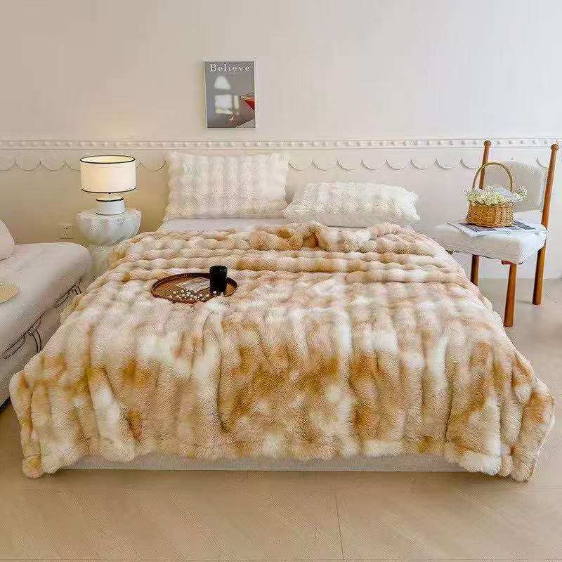 Soft Bubble Winter Throw Blanket