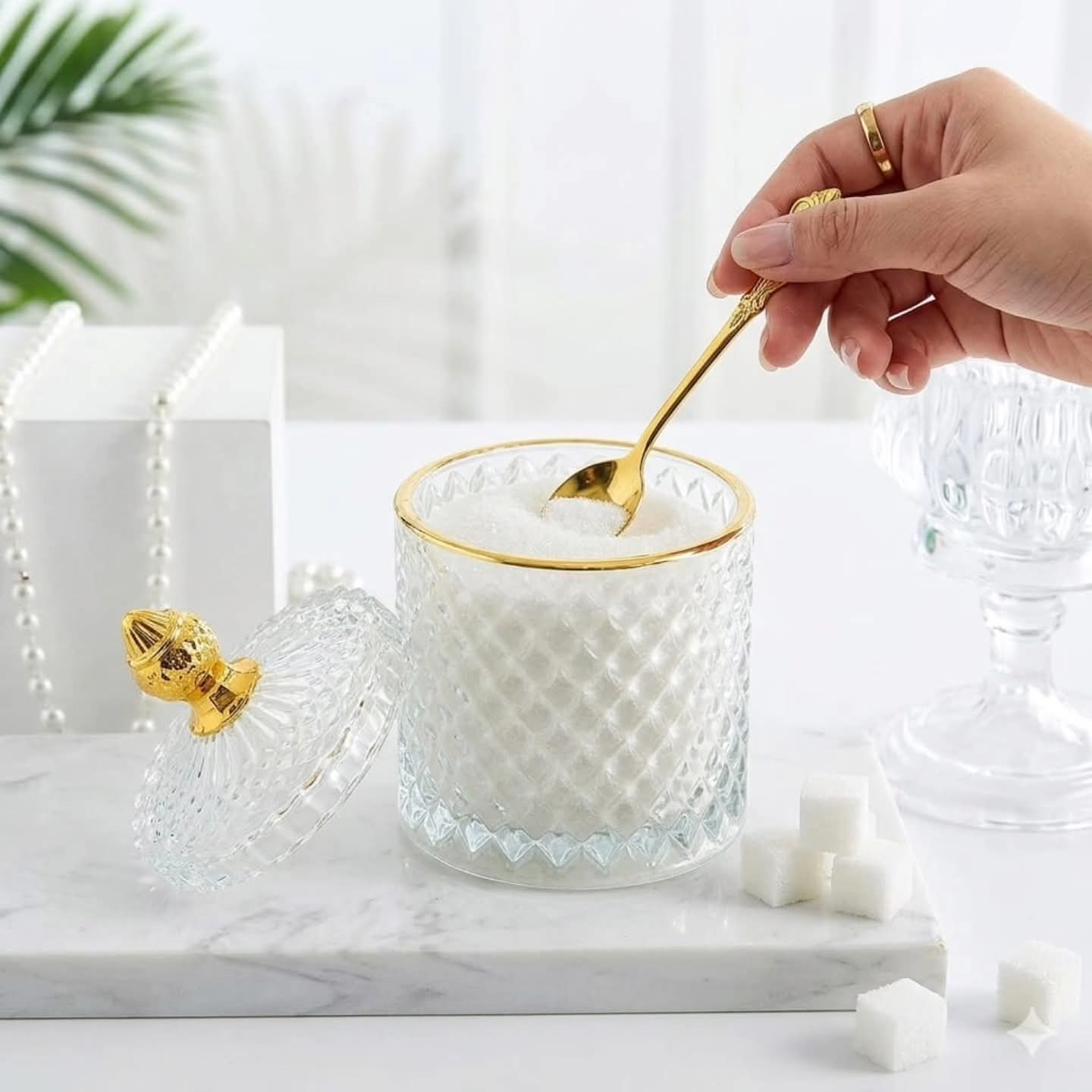 Glass Sugar Dish 350ML