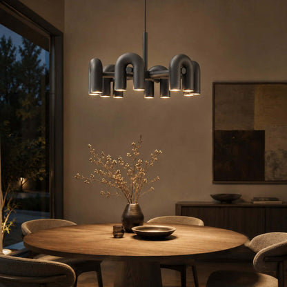 Black Arched Chandelier