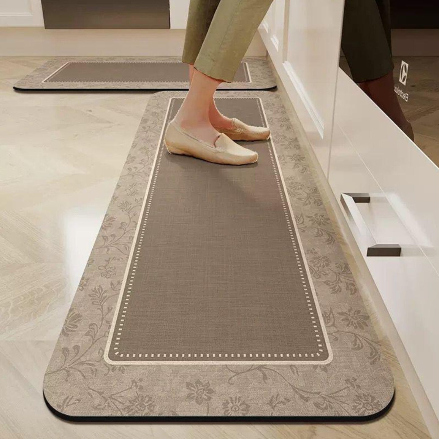 2Pc Rubber Kitchen Mats