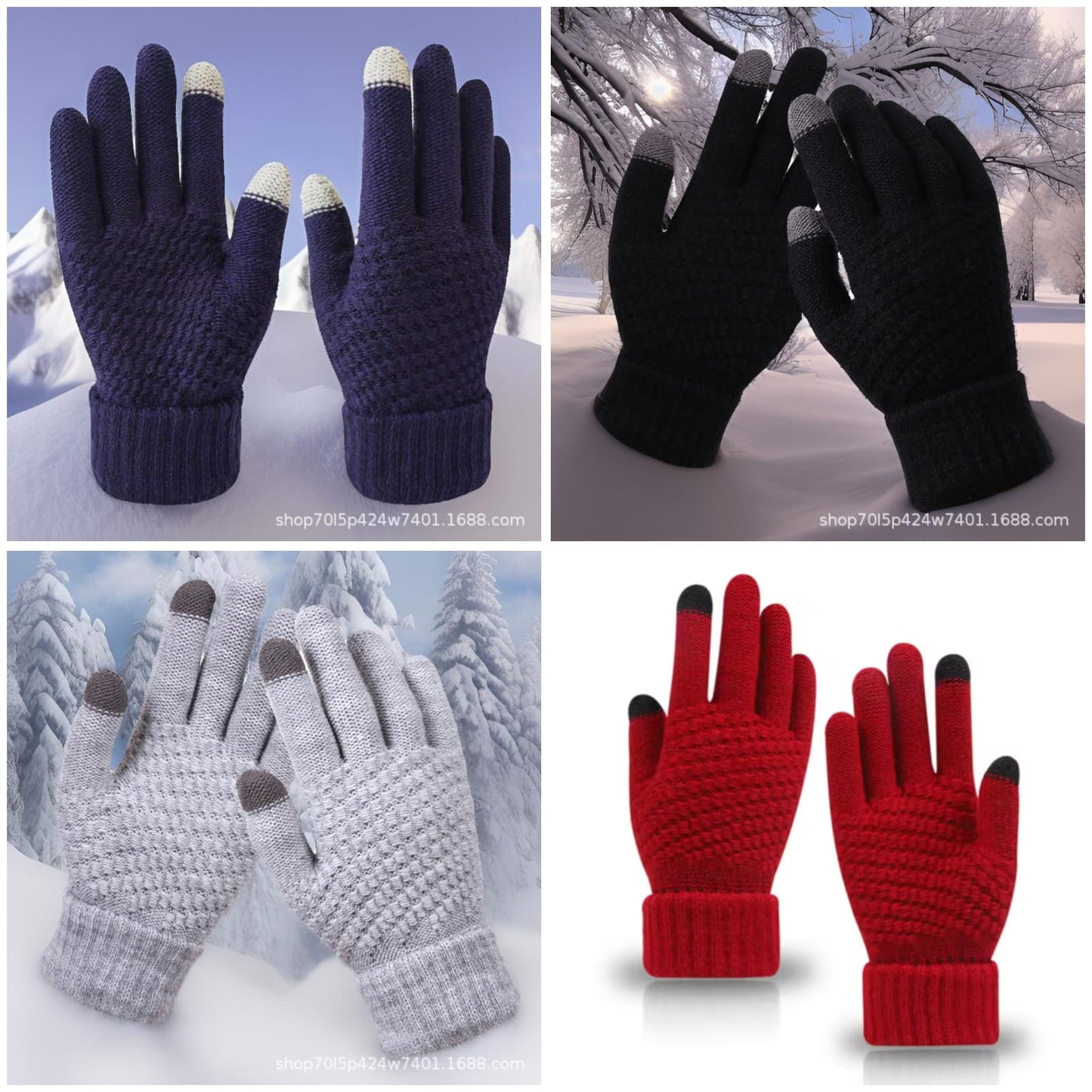 Warm winter touch screen gloves gha