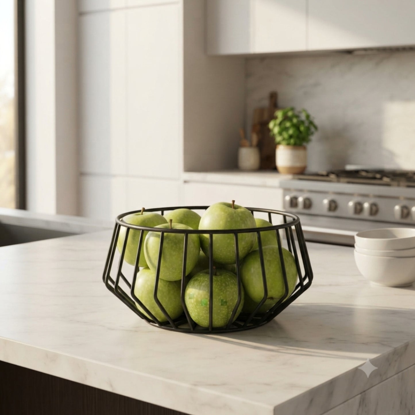 Metallic Fruit Basket