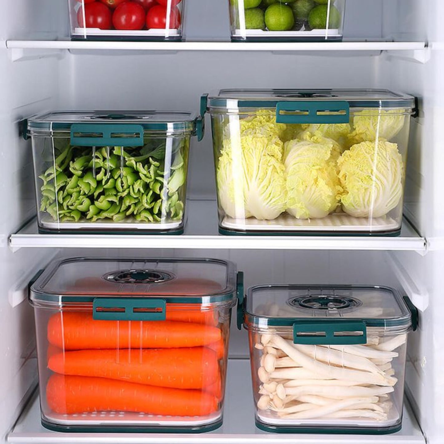 3 Piece Stackable Multipurpose Food Storage Container Set