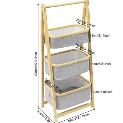 Foldable Bamboo Laundry Basket