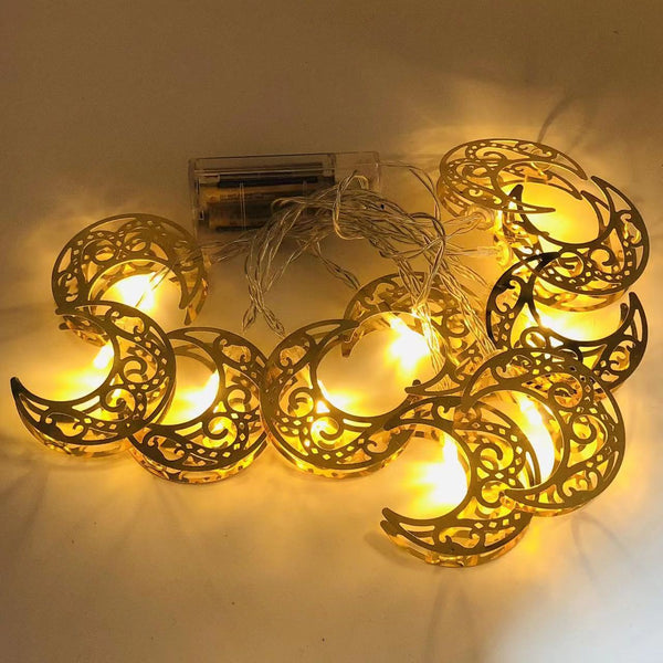 Three Meter Golden Moon LED String Lights