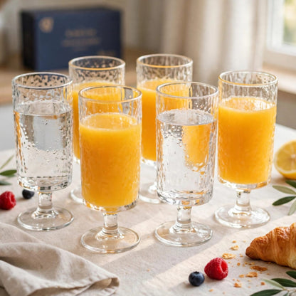 6Pcs Highball Transparent Glassware