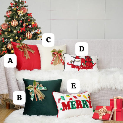 Velvet Christmas throw pillow cases cushion cover