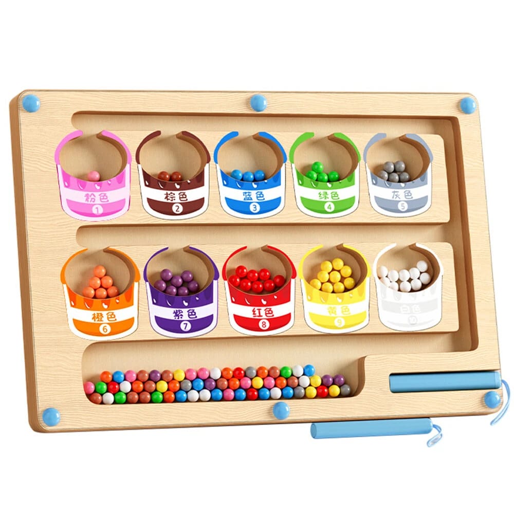Colorful Magnetic Maze Board Montessori Toy