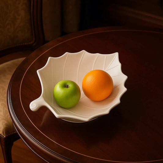 Ceramic leaf bowl