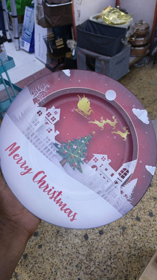 6Pc Christmas Charger Plates