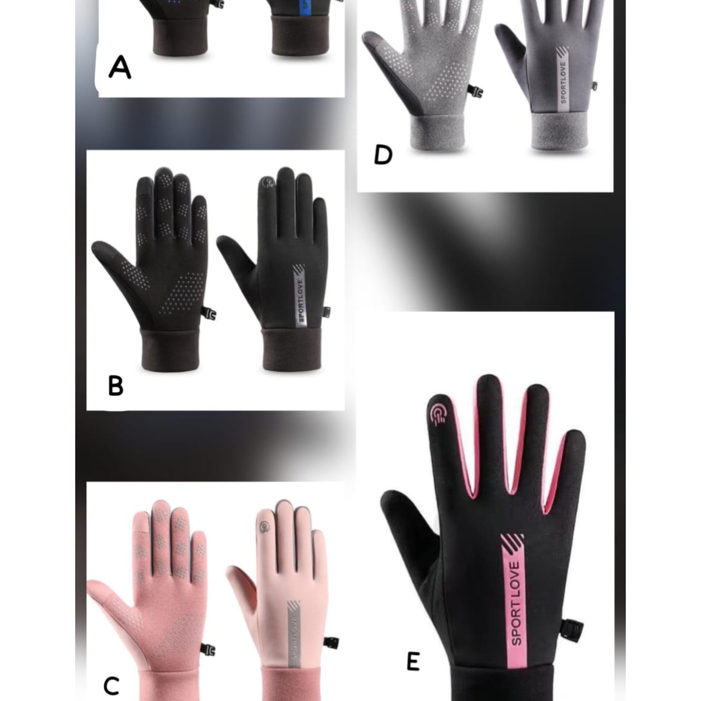Waterproof and Windproof Winter Sports Gloves