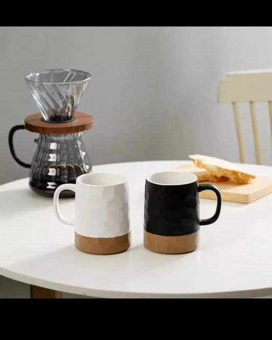 6Pc matte ceramic coffee mugs