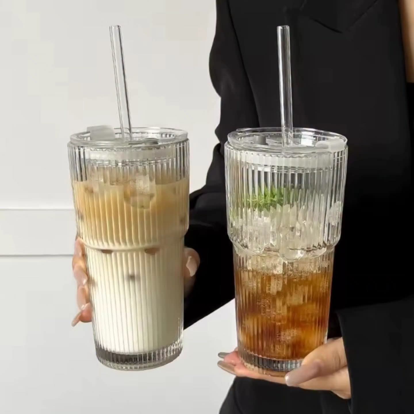 Borosilicate Tumbler with Straw