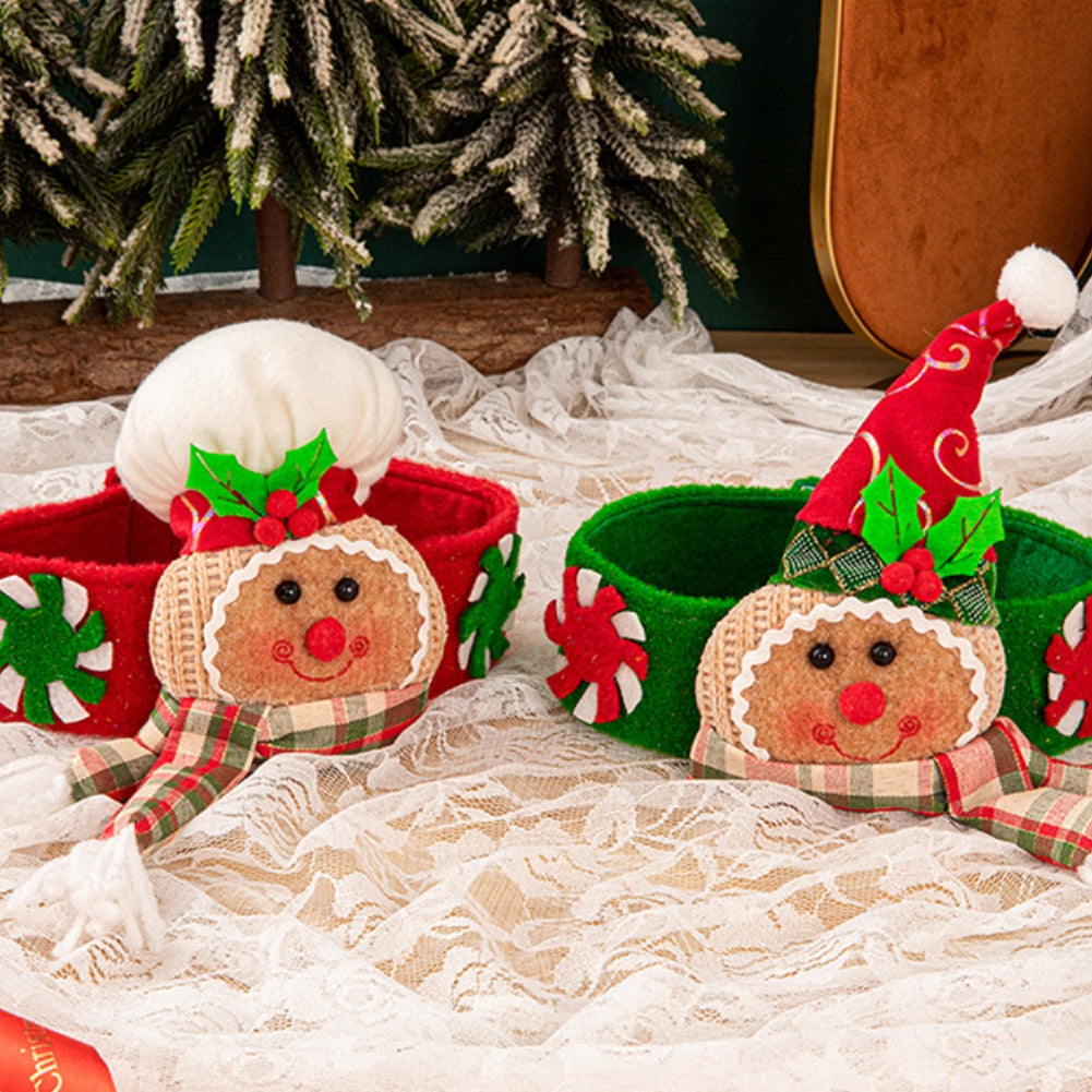 Festive Cookie Man Curtain Tiebacks Holiday Decor -Pair