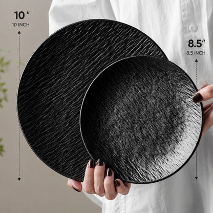 Ceramic Stone Texture Dinner Plates