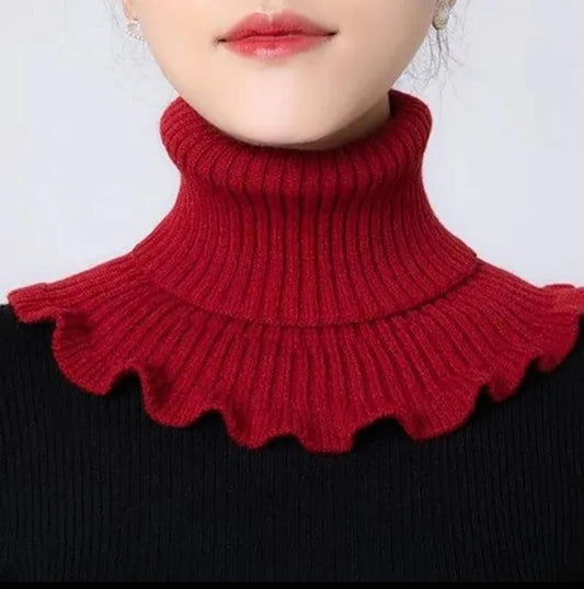 Fashionable knitted winter scarf