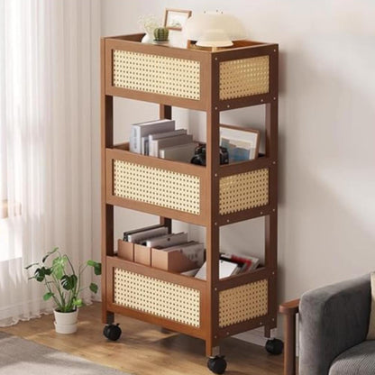 3 Tier Bamboo Slim Organiser Trolley