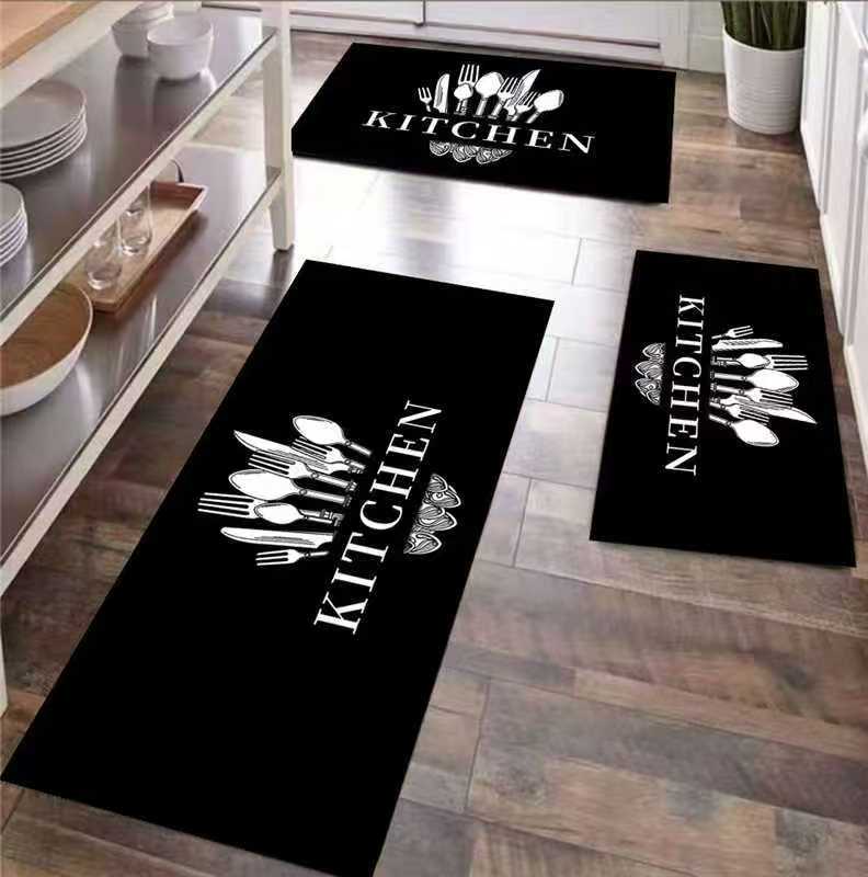 3Pc Rubber Kitchen Mats Set