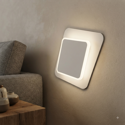Tilted Adjustable Square Tri Colour LED Wall Light WH 2013 TC
