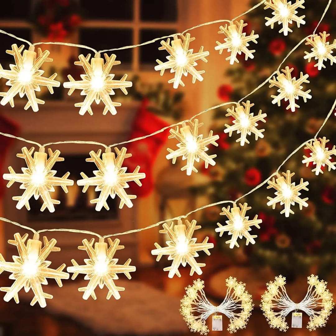 6M Snowflake Shaped Christmas Lights