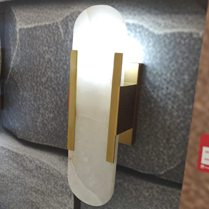 Marble Wall Lamp with Gold Frame WH 2024 G902 23 TC